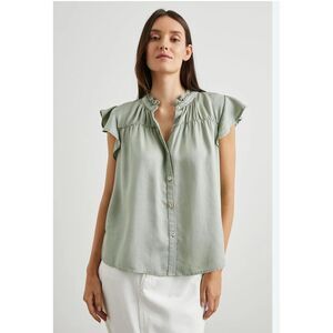 NWT $158 Rails Ruthie Sleeveless Top in Sage Acid Wash XS